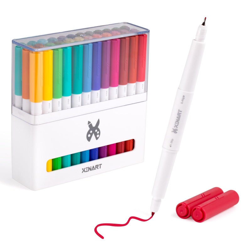 Xinart Pens for Cricut Maker 3,Maker,Explore 3,Air 2, Dual Tips 36pcs Markers Pens Set Waterbased Ink Ultimate Fine Point Pen (0.4 Tip & 1.0 Tip) - Image 1